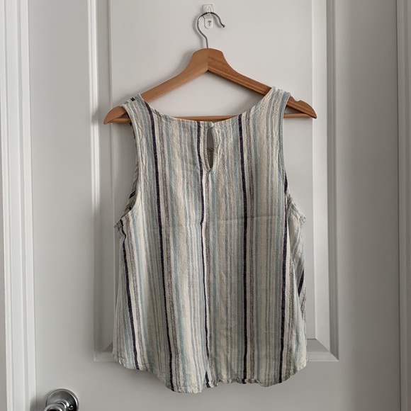 🐚 Breezy Linen Crop Top - Picture 3 of 5